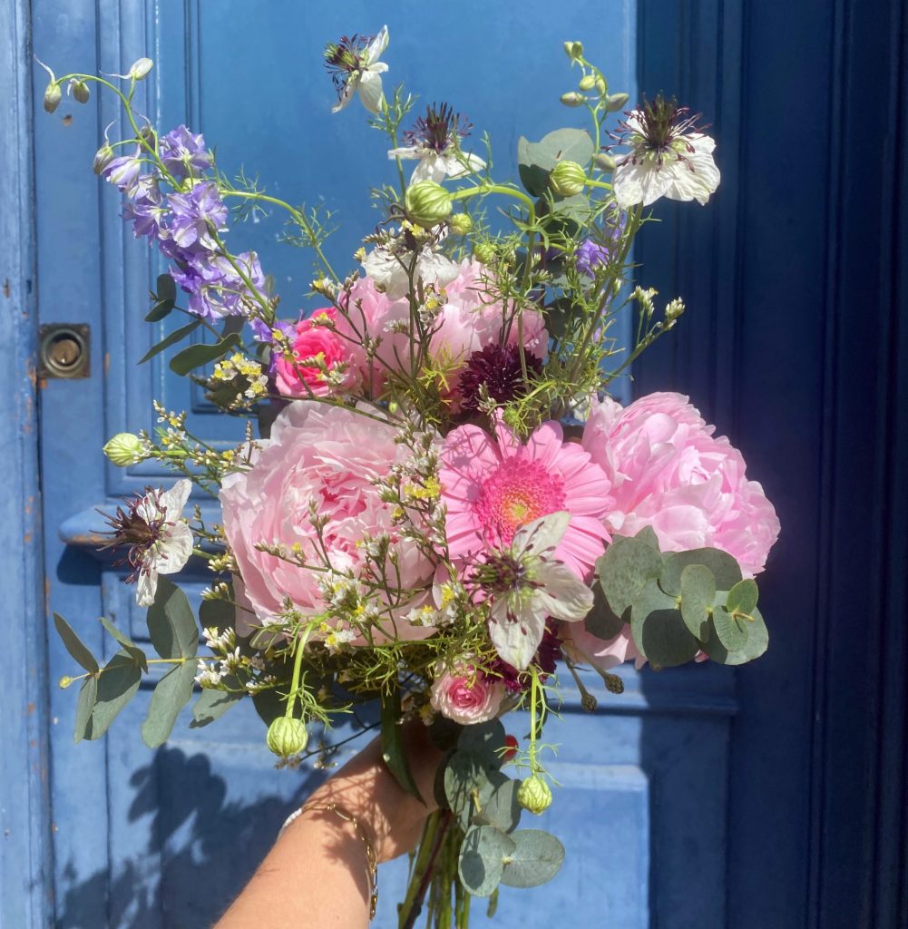 Bouquet de fleurs compos&eacute; par Un Jardin en Ville &agrave; Bordeaux