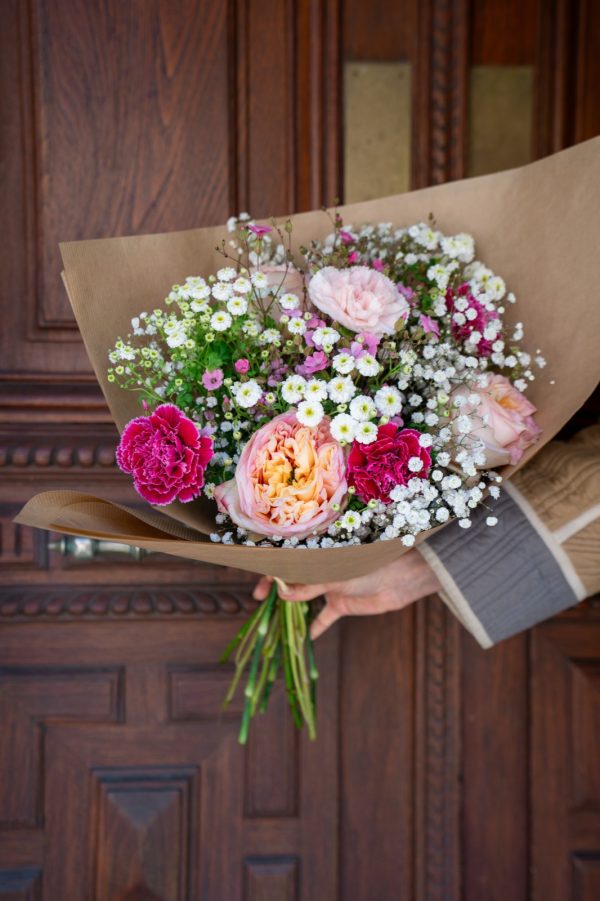 Bouquet Elisabeth, fleurs de saison, fleuriste Un Jardin en Ville à Bordeaux