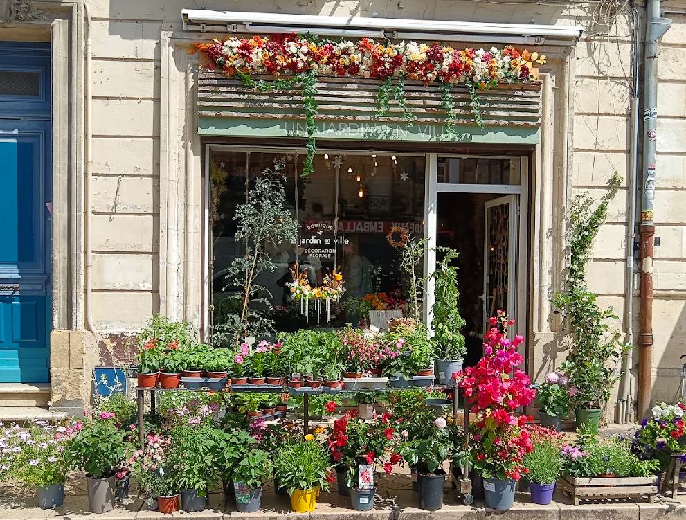 Façade de la boutique Un Jardin en Ville à Bordeaux Saint-Michel